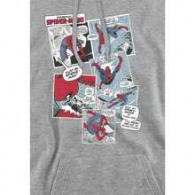 Marvel Spider-Man Mens Panel Collage Hoodie (Sport Heather)
