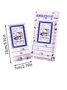 Sanrio 1 pieza, Soporte para teléfono móvil de estilo de dibujos animados Sanrio, soporte para teléfono móvil de escritorio perezoso, decoración de escritorio, estilo de dibujos animados Kulomi estable y no se cae fácilmente, adecuado para decoración de escritorio de oficina, colocación de teléfono móvil, variedad de estilos opcionales