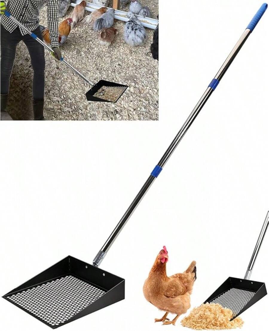 Large Chicken Poop Scooper, Chicken Coop Accessories,Metal Litter ...