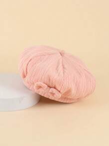 1 pieza Boina de primavera para bebé, gorro de unicolor para bebé niña, apto para exteriores, viajes y vida diaria