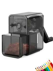 1PC Pencil Sharpener, Manual Pencil Sharpener With Stronger Helical Blade To Fast Sharpen For Kids, School, Classroom, Home, Artists, Ideal For Colored/Art Pencils