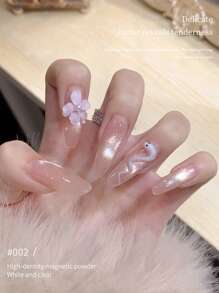 annies 12g/Pc Raindrops Cat Eye Nail Polish Gel Kit, 6 Colors, 2025 New Delicate Sparkling Glass Pearl Cat Eye Cure Gel Manicure, Professional Salon Use