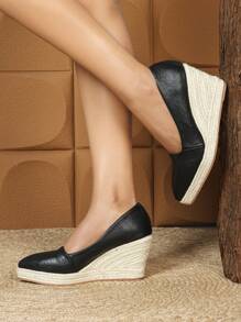 New Pointed Toe High Heel Shoes, Non-Fatiguing, Suitable For Plus Size Office Ladies, Fully Matching All Outfits - Black - View 2