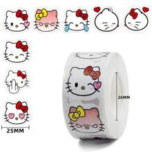 500pcs   Round Sticker Roll - Colorful Reusable Stickers For Scrapbooking, Gift Wrapping, Party Favors And DIY Crafts, Includes 8 Patterns - Multicolor - View 9