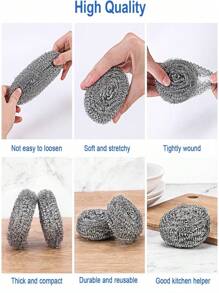 20 Pieces Of Stainless Steel Washers, Washing Pads, Kitchen And Bathroom Wire Washers, Etc