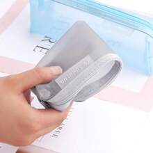 Transparent Mesh Nylon Pencil Caseekbx200 - 灰色 - 查看 2