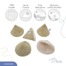 BAMI Conitos protectores (5 piezas) - Beis - Ver 5