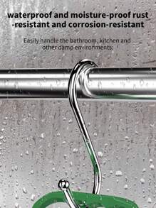 Pack Of 1/3/5/10 S-Hooks, Heavy Duty Stainless Steel Hooks, Kitchen Hooks Household S-Shaped Metal Steel Pipe S-Hooks, Versatile And Perfect For Clothes, Kitchen Utensils, Dishes, Plants, Towels, Gardening Tools,Wall Picture Frame,Wall Hooks Self Adhesive,Hooks,Hook,Wall Hooks,Bathroom,Towel Holder,Hooks,Wall Hooks,Hooks,Wall Hook,Door Hanger - Thickened Hook - View 8