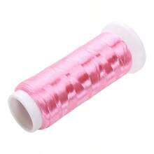 1200m/rouleau Fil de fleur enveloppé de velours sans nœud en polyester - Matériel pour épingle à cheveux, broche et franges de style antique fait à la main. Utilisé pour la fabrication de bijoux tissés à la main, assortir la fabrication de bijoux, etc.