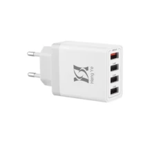 Fast Charging Wall Charger USB Charger, 4Port USB Wall Charger Block, Compact Fast USB Wall Plug Compatible With IPhone17 16 15 14 Max/XR/X, Galaxy, Pixel, Compatible With Almost Any USB Electronic Devices Valentine's Day Gift - EU E Type Plug(220-240V) - View 7