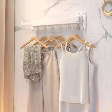 Wall Mounted Clothes Hanger,Clothes Drying Rack,Laundry Drying Rack,Drying Rack Clothing,Laundry Hanger Rack,Retractable Dryer Racks,Collapsible, Aluminum,Can Be Fold Upward & Left & Rightfhgdehs - White-basic - View 4