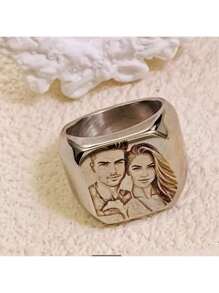 [Best Choice Stainless Steel Ring] Stainless Steel Band, Customized Design, Lovers & Wedding Rings, The Best Choice For Friends And Parents