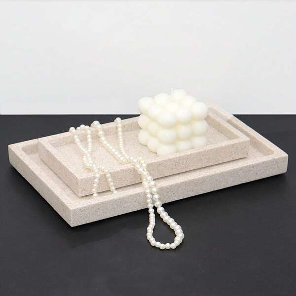 Bandeja para joias de alta qualidade, bandeja decorativa, bandeja para banheiro, bandeja para artigos de higiene pessoal, bandeja multiuso para resolver vários problemas de armazenamento, presentes, mulheres, meninas, sol, viagem, legal