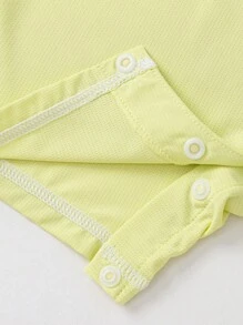 Balabala Baby Romper, Minimalist Summer One-Piece Outfit For Boys And Girls, 2025 - Lemon Yellow - View 6