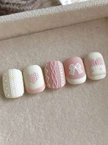 Pegatinas de uñas con lazo estampado, diseño de corazón y cuadros con adhesivo - Decoraciones de arte de uñas, regalos, decoración de cumpleaños, graduación, habitación, hogar, pared, baño, dormitorio, sala de estar, casa, papel tapiz personalizado