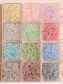 705 piezas/50g Cuentas de arroz de cristal facetado y escarchado en color dorado para hacer joyería, pulseras, collares, decoración de ropa y manualidades DIY