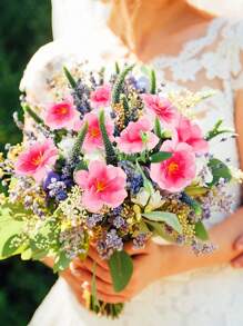 1 set de cabezas de flor de cerezo artificiales de tela de seda falsa pétalos para vestido DIY, accesorios, decoración del hogar, boda y fiesta