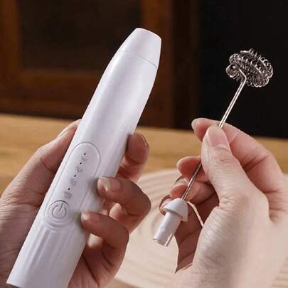 Espumador electrico, Agitador electrica recargable por USB, Batidora de mano