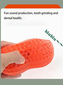 1pc Pet Dog Cat Peanut Squeak Toy, Corn Chew Toy, Boredom Relief & Teeth Grinding Toy For Small Dogs Like Corgi, Poodle, Chihuahua