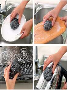 20 Pieces Of Stainless Steel Washers, Washing Pads, Kitchen And Bathroom Wire Washers, Etc