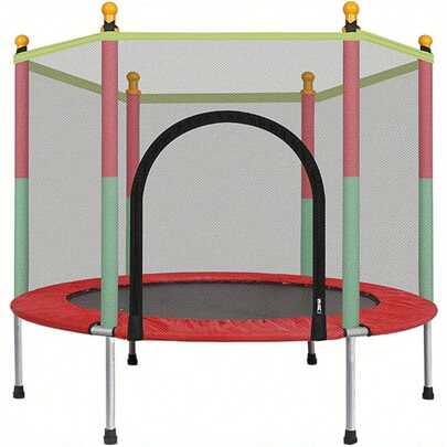 5 FT Trampoline With Net Cover And Accessories Free Space Hopper For Indoor And Outdoor Use Red