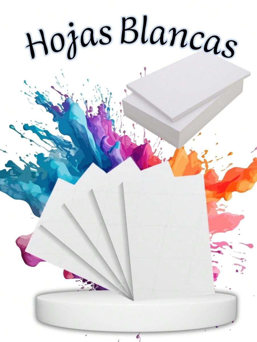 Hojas Blancas Tamaño carta  C/100 Paquete De Hoja Blanca - Blanco - Ver 1