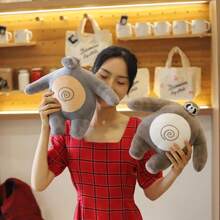 Tiny Head Teddy Bear Pillow Stuffed Small Head Big Muscle Body Raccoon Frog Elephant Boyfriend Hug Pillow Chair Cushion Birthday