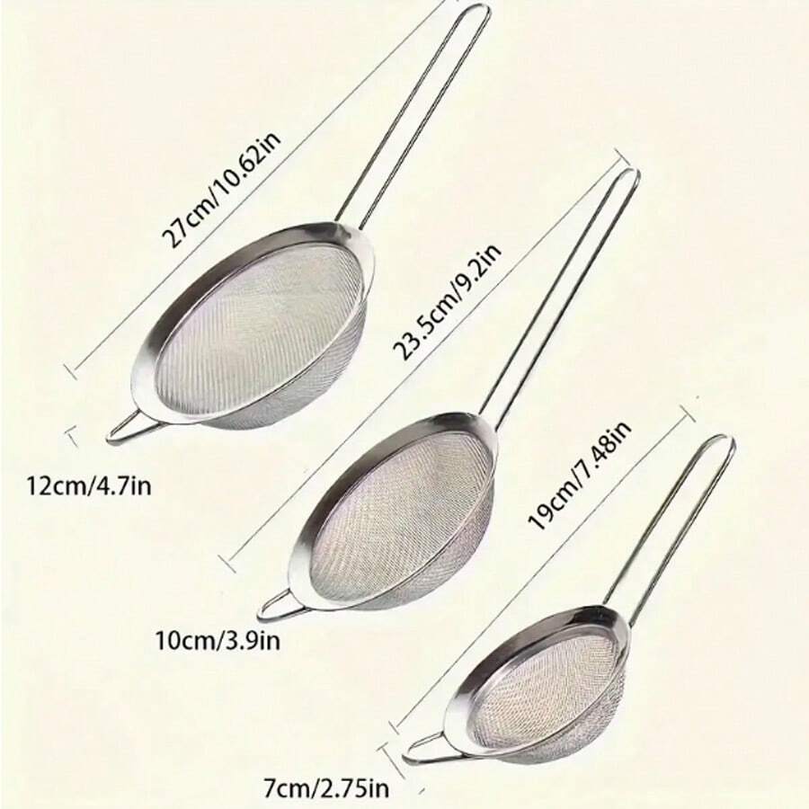 Edelstahl Mehlsieb 30 Cm - 304 Edelstahl Küchensieb Mit 2 Mm Maschen