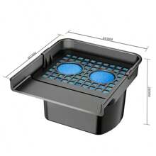 AllPondSolutions All Pond Solutions Pond Waterfall With Built In Filtration - 40cm - Ideal For Small Ponds - Efficient Filtration - Sturdy Design With Easy Installation - Black - View 1