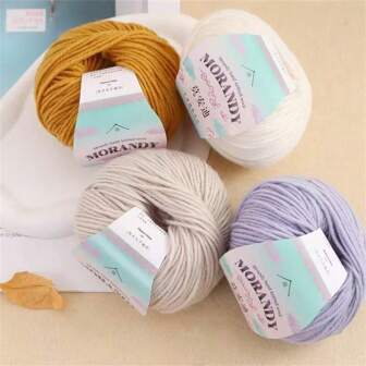 6 件/套柔软羊驼毛混纺纱线 - 中等重量，适用于 4-5 毫米针，适合各种颜色的舒适针织毛衣、夹克、背心、披肩、围巾、帽子