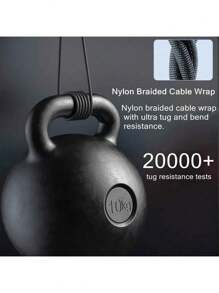 Adaptador cargador para coche de 6 puertos y Set de accesorios de carga 3 en 1 con cable trenzado compatible con iPhone - Multicolor - Ver 6