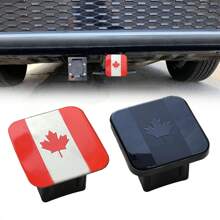 Universal Auto Exterior Accessories 3D Maple Aluminum Full Coverage Tow Hook Receiver Hitch Cover Plug Cap, 2 Inch