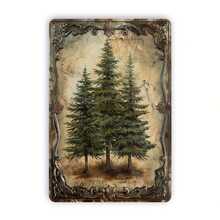 松树复古金属锡标牌，室内外装饰挂锡画，墙壁房间住宅卧室办公室书房餐厅酒吧咖啡厅学校图书馆门车库装饰 1 件 8x12 英寸 - 多色 - 查看 1