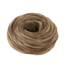 Messy Bun Hair Piece Curly Hair Bun Extensions With Straight Tails Hair Scrunchies Ponytail Hairpieces For Women