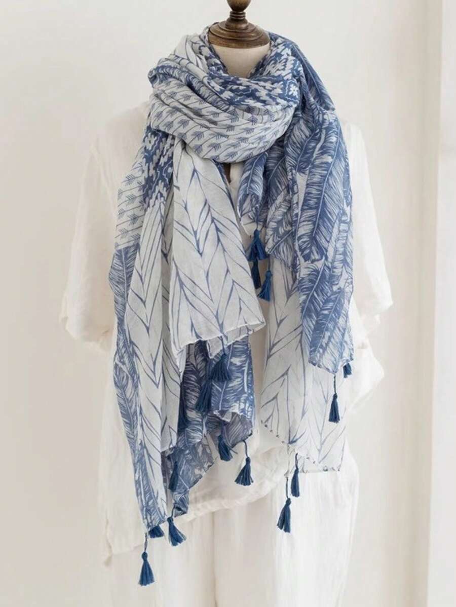 1pc Women's Versatile Scarf, Shawl, Large Wrap, Pashmina, Suitable For Spring & Autumn
