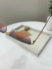 1 pieza Gafas de fiesta elegantes y personalizadas para mujer, adecuadas para la playa, fotografía al aire libre