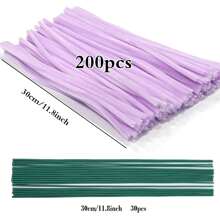 Paquetes de valor Compre 100 piezas / 200 piezas / 300 piezas / 500 piezas de suministros de manualidades de limpiadores de tuberías DIY, tallos de chenilla de colores variados, palos de torsión suaves, limpiadores de tuberías de 6 mm x 30 cm para proyectos de arte y manualidades, decoraciones creativas DIY, decoraciones hechas a mano para el hogar