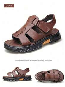 GlamourGrip Sandalias de hombre de con correas ajustables de, suela antideslizante, zapatos de playa casuales de verano para exteriores