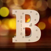 1 Piece, Custom Name Letter Night Light, 11 Inch Creative Luminous A-Z Letter Light, Big Hair Letter Logo LED Sign Number Sign, Suitable For Night Light Home, Bar, Christmas Light, Birthday, Party, Wedding, Decorative Digital Shape Light