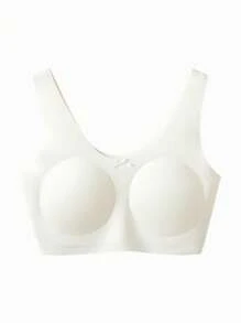 Balabala Girls' Training Bra, Soft Youth Vest Bra For Tweens, Comfortable Fit - Original White - View 4