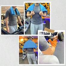 柔软便携运动速干毛巾户外露营旅行吸水吸汗速干浴巾适用于健身房健身泳池游泳户外跑步骑行海滩度假游泳沙滩巾不粘沙可当披肩裹在身上