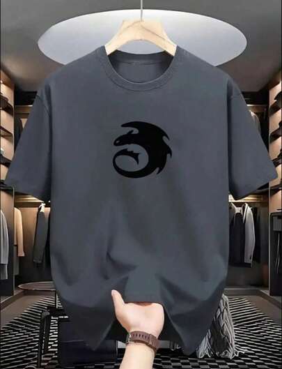 Camiseta Unissex Algodão Filme Desenho Animado Dragão Banguela Envio imediato