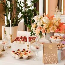 1/5/10/20 Piece Kraft Gift Bags With Stickers - Perfect For Valentine's Day, Mother's Day, Weddings, Birthdays, Teas And Celebrations! - Gift Bag - View 2