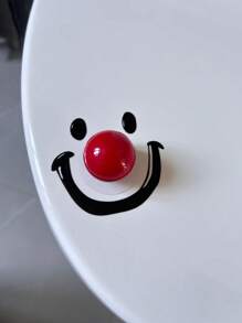 Contemporary Style Dopamine Smile Ball Toilet Lid Lifter, Round Shape, Battery-Free, Handheld Toilet Seat Cover Opener For Bathroom, No Power Needed Bathroom Decor Fall Decor