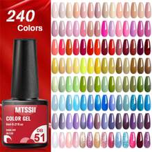 Mtssii 6 件套彩色凝胶指甲油套装持久、无铅、6ml 半永久性可浸泡 UV LED 凝胶清漆，适合春夏季，全套美甲套装，美甲 DIY 家庭沙龙礼物，适合女性 - 彩色 - 查看 3