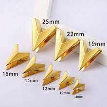 2PCS Spike V Saddle Hangers Gauges Plugs Tunnels For Stretched Lobe Ear Piercing Women Body Jewelry 316 Stainless Steel