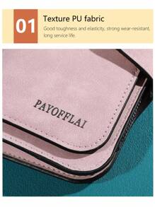 Neuer, stilvoller Damen Clutch Geldbeutel aus ölgewachstem Leder, einfaches langes Portemonnaie