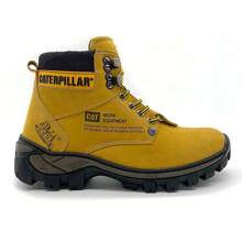 Bota Masculina Em Couro Legítimo Robusto Resistente Caterpillar Coturno