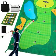 Dr.Rapeti Golf Game Set: 60 X 40 Inch Mat For Home, Backyard, Office - Indoor & Outdoor, Perfect For Teenagers