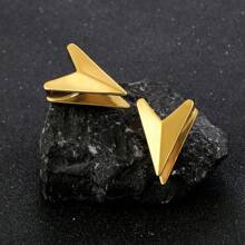 2PCS Spike V Saddle Hangers Gauges Plugs Tunnels For Stretched Lobe Ear Piercing Women Body Jewelry 316 Stainless Steel